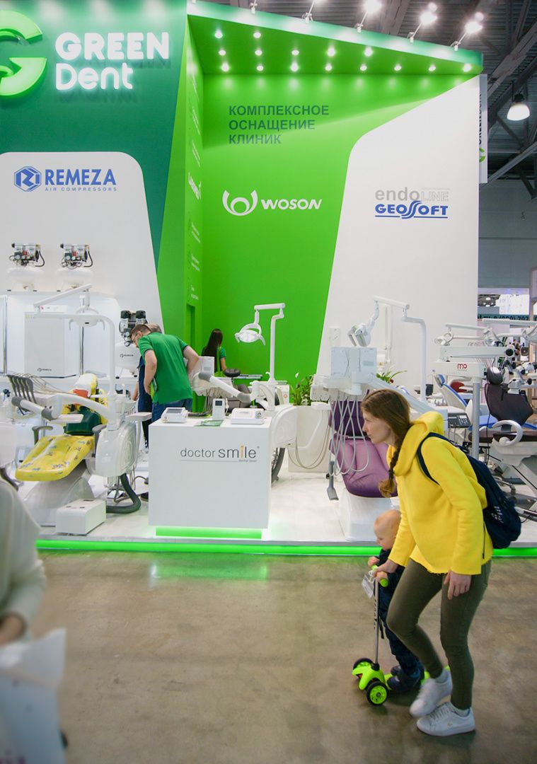 Стенд компании GREEN DENT на выставке Дентал Салон 2019_011