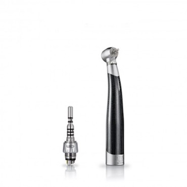Bora LK Blackline - турбинный наконечник с LED подсветкой, керамическими подшипниками, кнопочным зажимом бора и переходником Multiflex