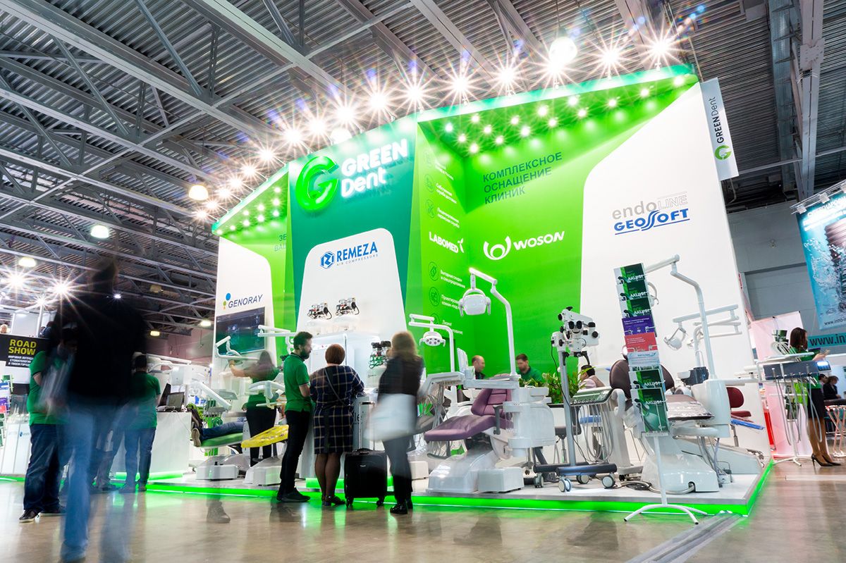 Стенд компании GREEN DENT на выставке Дентал Салон 2019_001