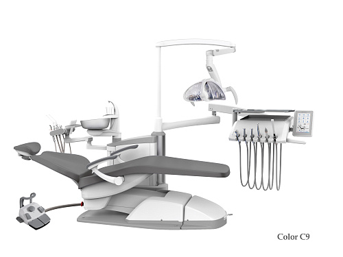 SILVERFOX 8000C-SRS0 – Стоматологическая установка с нижней подачей и с мягкой обивкой