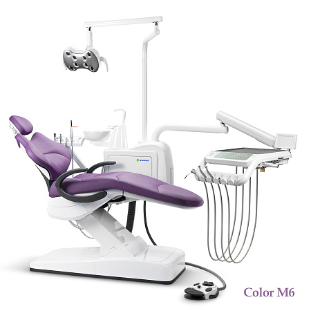 GreenMED S300 COLORFUL – Стоматологическая установка с мягкой обивкой и с нижней подачей