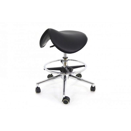 Медтехника Ergo MA01 - эргономичный стул-седло, черный полиуретан