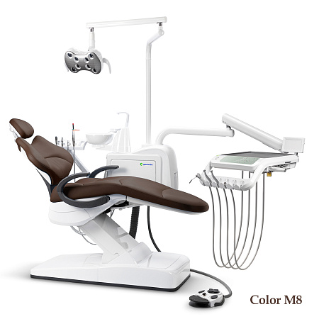 GreenMED S300 COLORFUL – Стоматологическая установка с мягкой обивкой и с нижней подачей