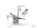 SILVERFOX 8000С CMS0 – Стоматологическая установка с верхней подачей и электрической системой управления инструментами, подачей воздуха и воды