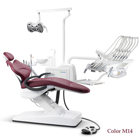 GreenMED S300 COLORFUL – Стоматологическая установка с мягкой обивкой и с верхней подачей