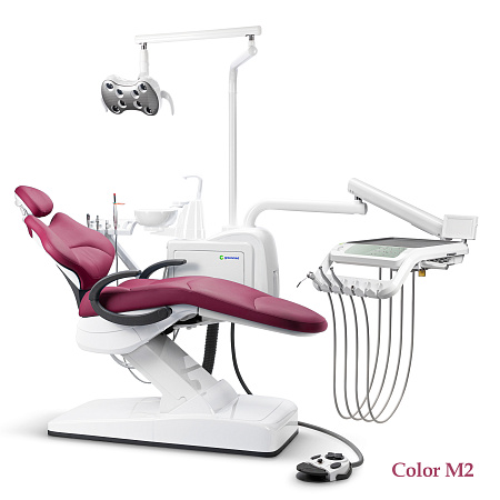 GreenMED S300 COLORFUL – Стоматологическая установка с мягкой обивкой и с нижней подачей