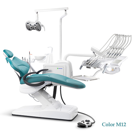 GreenMED S300 COLORFUL – Стоматологическая установка с мягкой обивкой и с верхней подачей