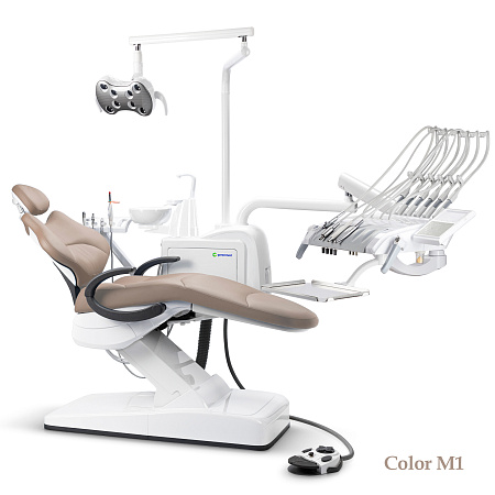 GreenMED S300 COLORFUL – Стоматологическая установка с мягкой обивкой и с верхней подачей
