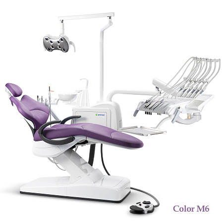 GreenMED S300 COLORFUL – Стоматологическая установка с мягкой обивкой и с верхней подачей