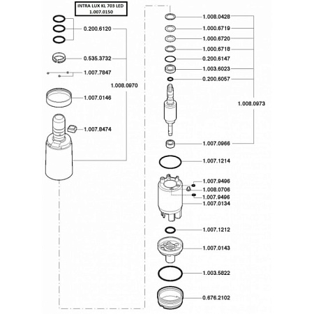 KaVo  INTRA LUX KL 703 LED - микромотор электрический