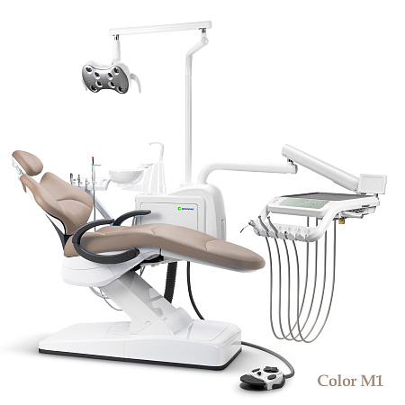 GreenMED S300 COLORFUL – Стоматологическая установка с мягкой обивкой и с нижней подачей